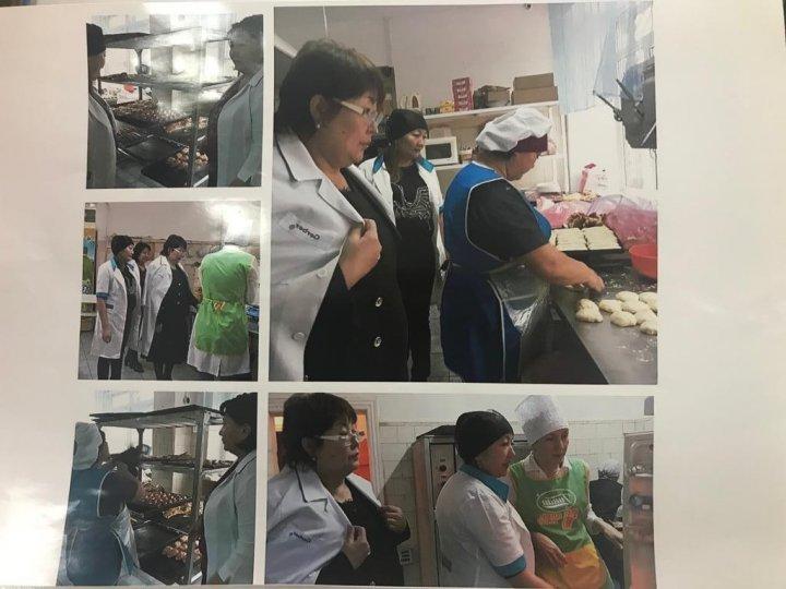 Сапалы тамақтану мониторингі бойынша комиссия мүшелерінің ата-аналар комитетінің төрайымымен бірлескен жұмысы.
