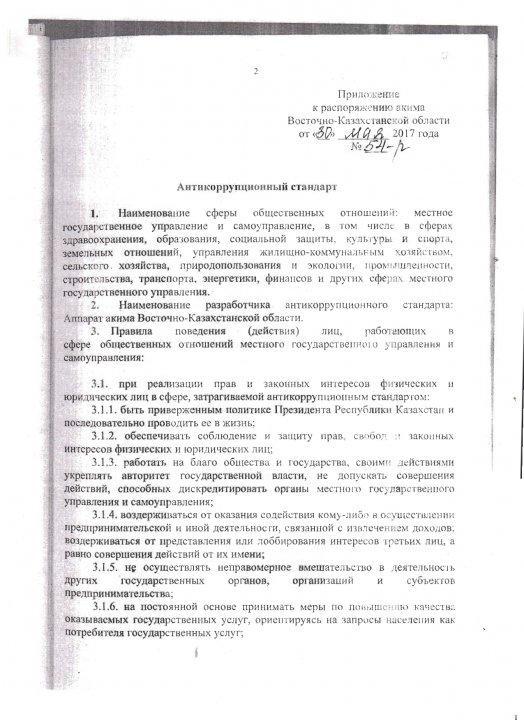 Антикоррупционный стандарт
